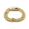 Men's Alloy Wheat Chains Double Layer Multi-strand Bracelet BJEW-A129-08G-2