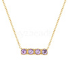 Colorful Gemstones Necklaces EB3362-3-1