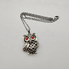 Owl Pendant Necklaces for Women Men PZ6923-3-1