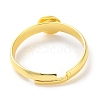 Rack Plating Adjustable Brass Ring Findings KK-F090-08G-01-3
