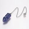 Natural Lapis Lazuli Pointed Dowsing Pendulums G-E338-07G-2