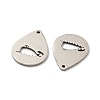 Non-Tarnish 316L Surgical Stainless Steel Pendants STAS-K280-07P-2