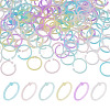 150Pcs 6 Colors Plastic Loose Leaf Book Binder Hinged Rings FIND-TA0010-54A-1