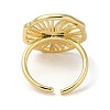 Rack Plating Brass Cuff Finger Rings for Women RJEW-C114-18A-G-3