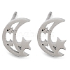 Non-Tarnish 304 Stainless Steel Stud Earrings EJEW-M242-01B-P-1