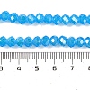 Baking Electroplate Glass Beads Strands DGLA-A039-J10mm-B12-4