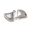 304 Stainless Steel Resin Pendants STAS-P406-15D-P-2