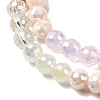 Electroplate Glass Beads Strands EGLA-D300-06-6mm-16-3