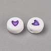 Acrylic Enamel Beads LS-OACR-WH0003-04G-1