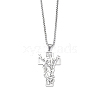 Non-Tarnish 201 Stainless Steel Pendant Necklaces for Man NJEW-Q336-03D-P-1