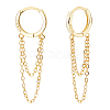 1Pair 925 Sterling Silver Hoop Earrings EJEW-UN0002-85G-1