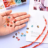 800Pcs 4 Colors Oval Acrylic Linking Rings DIY-YW0002-39-4