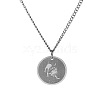 Stainless Steel 12 Constellation Pendant Necklaces for Sweater FZ0908-1-1