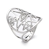 304 Stainless Steel Cuff Rings RJEW-Q002-01P-1