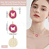 10Pcs Brass Enamel Pendants KK-BBC0020-43-2