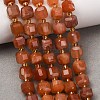 Natural Red Rabbit Hair Rutilated Quartz Beads Strands GG-CBAC972-A11-01-1
