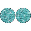 PVC Rhinestone Anti-slip Coaster PW-WGFA6AD-12-1