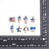 40Pcs 8 Style Independence Day Rack Plating Alloy Enamel Pendants FIND-SZ0003-05-8