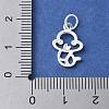 925 Sterling Silver Chinese Zodiac Outline Charms STER-P066-02S-06-3