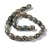 Tibetan Style dZi Beads Strands TDZI-E005-01C-4