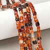 Natural Dragon Veins Agate(Dyed & Heated) Beads Strands G-G177-E12-03-5