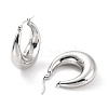 Non-Tarnish 304 Stainless Steel Chunky Hoop Earrings for Women EJEW-F280-06E-P-1