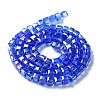 Electroplate Glass Beads Strands EGLA-R030-6x6mm-12-3