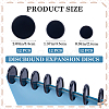 36Pcs 3 Styles Plastic Loose Leaf Ring Round Binder Discs DIY-CP0010-96B-2