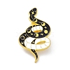 Snake Alloy Enamel Brooches ENAM-C001-02G-1