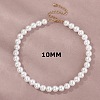 Plastic Imitation Pearl Round Beaded Necklaces for Women WGF0340-05-2