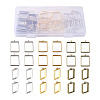 Alloy Open Back Bezel Big Pendants PALLOY-BT0001-02-RS-1