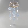 Dyed Natural Shell Slices Wind Chimes HJEW-WH20010-13B-1