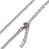 Non-Tarnish 304 Stainless Steel Rolo Chain Necklace for Men Women NJEW-K245-022A-2