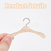 GOMAKERER 12Pcs Wood Doll Clothes Hangers AJEW-GO0001-22B-3