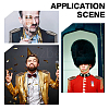 4Pcs 2 Colors Fashionable Star Felt Tassel Epaulettes FIND-HY0004-93-5