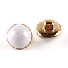 1-Hole Brass Resin Button BUTT-WH0015-35D-1