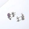 Non-Tarnish Stainless Steel Heart Stud Earrings for Women IO4754-2-1