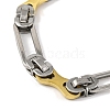 201 Stainless Steel Long Oval Links Chain Necklace NJEW-F22-39T-GP-3