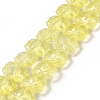Transparent Glass Beads Strands GLAA-F114-01D-1
