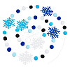 Non-woven Fabric with Felt Pompom Ball Hanging Streamer DIY-PH0036-21-1