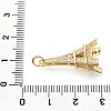 Brass Micro Pave Cubic Zirconia Pendants X-KK-N268-04G-2
