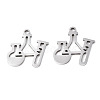 Non-Tarnish 201 Stainless Steel Charms STAS-Q240-042P-1