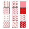 24 Sheets 12 Styles Valentine's Day Scrapbook Paper Pads VALE-PW0001-140-1