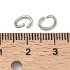Tarnish Resistant Oval 304 Stainless Steel Open Jump Rings STAS-R067-01-4