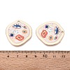 Printed Alloy Enamel Pendants ENAM-N071-11G-02-3
