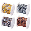 4 Rolls 4 Colors Flat Polyester Elastic Cord EC-TA0001-05-12