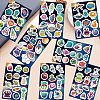 50Pcs PVC Waterproof Self Adhesive Space Stickers Labels AJEW-R002-03A-2