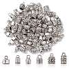 120Pcs 6 Styles Tibetan Style Alloy Cord Ends TIBE-CJ0001-29-1