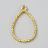 Zinc Alloy Open Back Bezel Pendants FIND-WH0167-04B-G-1