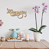 Laser Cut Unfinished Basswood Wall Decoration WOOD-WH0113-120-6